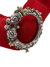 Ethnic Silver Plated Elephant Head Silver Kada Bangle For Women Bracelets